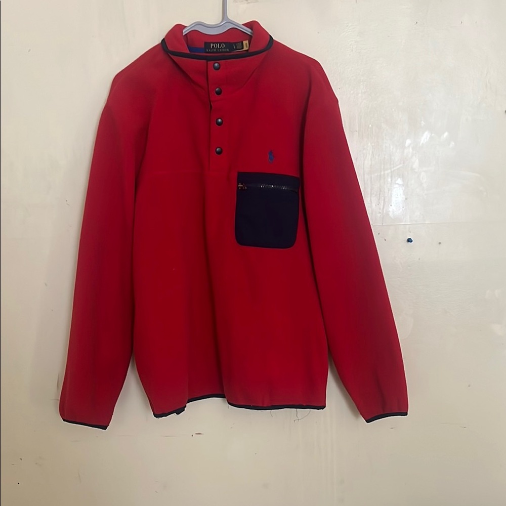 Polo by Ralph Lauren Red Crewneck Sweater